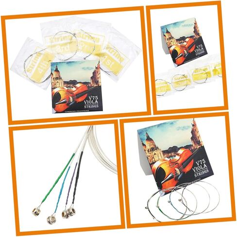 Yardwe 4pcs Stainless Steel Strings Replacement Durable Metal Strings for Beginners and Professionals Exceptional Tone and in Saudi Arabia