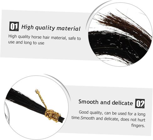 2 Bundles Bow Hair Replacements Hair for Easy DIY Repairs for Novice Players and Students Durable and Expressive Accessories in Saudi Arabia