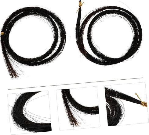 2 Bundles Bow Hair Replacements Hair for Easy DIY Repairs for Novice Players and Students Durable and Expressive Accessories in Saudi Arabia