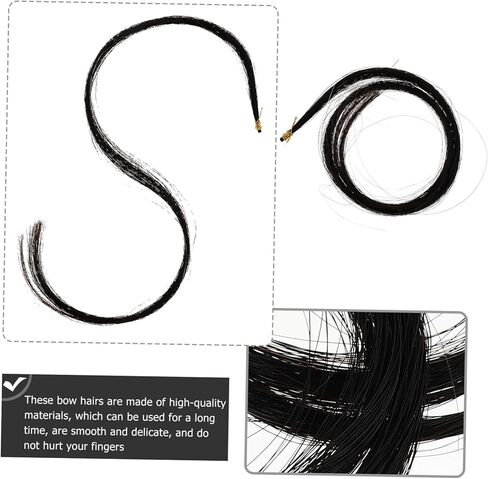 2 Bundles Bow Hair Replacements Hair for Easy DIY Repairs for Novice Players and Students Durable and Expressive Accessories in Saudi Arabia