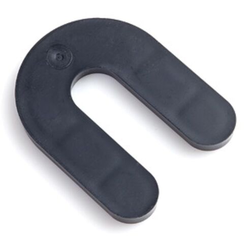 2" Plastic Horseshoe Shim resealable containers; 1/4" Thick Black; 50 Shims/Container in Kuwait