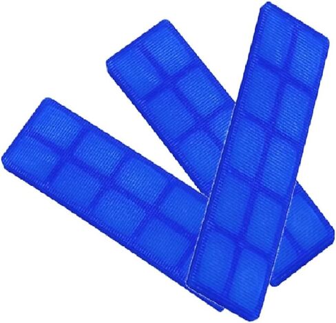 Merriway BH07799 (100 Pcs), 100mm x 24mm x 5mm Window Glazing Flooring Packer Shims, Blue in Kuwait