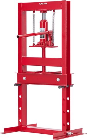 Garvee Red 6 T Powerful Hydraulic Shop Press for Car Repair - Adjustable H-Frame Design, Versatile Benchtop Use, Adjustable Working Table Height, Heavy Duty Construction, and Easy Operation. in Saudi Arabia