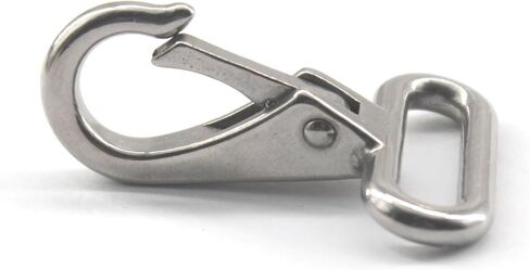 (6 Pieces) Eye Snap Hook 304 Stainless Steel Quick Release Snap Hook Boat Shackles for Sailing Rigging Yacht in Kuwait