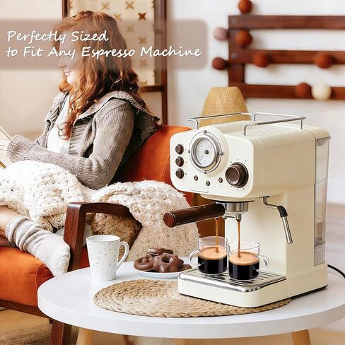 مجموعة أكواب إسبريسو DWTS DANWEITESI مكونة من 2: ملحقات ماكينة الإسبريسو - أكواب الإسبريسو لصانعي القهوة في المنزل - ملحقات بار القهوة الأساسية - طقم أكواب إسبريسو زجاجية سعة 118 مل بمقبض وفوهة in Kuwait