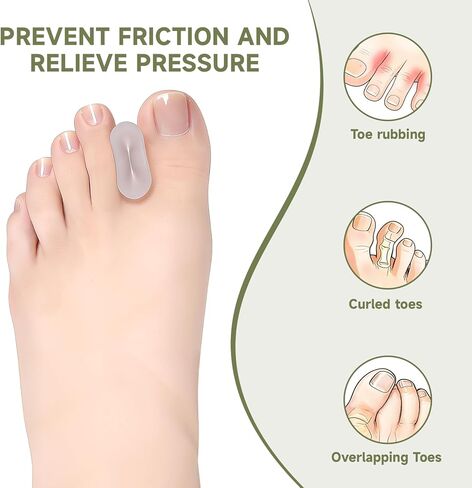 16 قطعة من فواصل أصابع القدم، فواصل جل لأصابع القدم للنساء والرجال، مصحح ورم، لفرد أصابع القدم المتداخلة، ورم (شفاف) in Kuwait