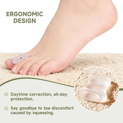 16 قطعة من فواصل أصابع القدم، فواصل جل لأصابع القدم للنساء والرجال، مصحح ورم، لفرد أصابع القدم المتداخلة، ورم (شفاف) in Kuwait