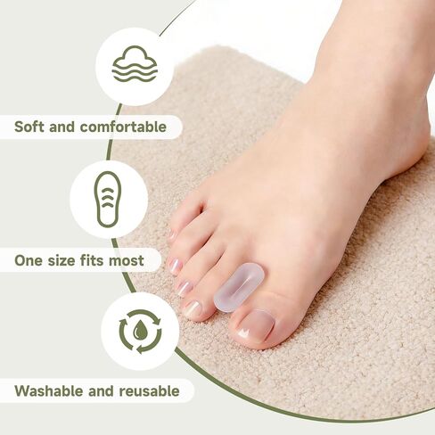 16 قطعة من فواصل أصابع القدم، فواصل جل لأصابع القدم للنساء والرجال، مصحح ورم، لفرد أصابع القدم المتداخلة، ورم (شفاف) in Kuwait