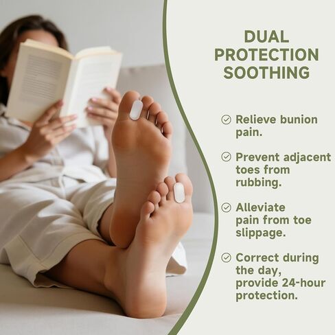 16 قطعة من فواصل أصابع القدم، فواصل جل لأصابع القدم للنساء والرجال، مصحح ورم، لفرد أصابع القدم المتداخلة، ورم (شفاف) in Kuwait