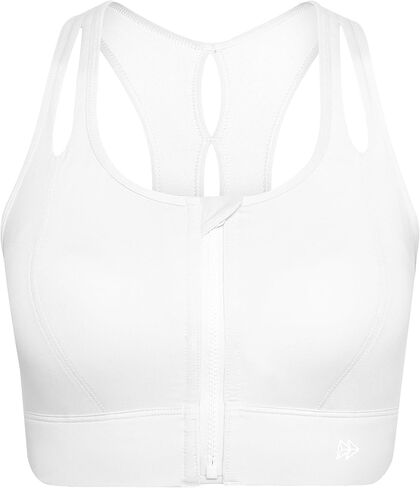 Yvette Sports Bras for Women High Impact Support, Front Zipper Running Bra Plus Size, No Bounce with Racerback & Sewn in Pads in Saudi Arabia