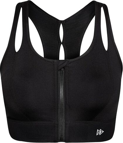 Yvette Sports Bras for Women High Impact Support, Front Zipper Running Bra Plus Size, No Bounce with Racerback & Sewn in Pads in Saudi Arabia