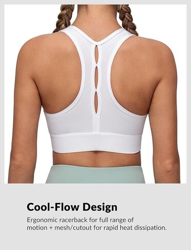 Yvette Sports Bras for Women High Impact Support, Front Zipper Running Bra Plus Size, No Bounce with Racerback & Sewn in Pads in Saudi Arabia