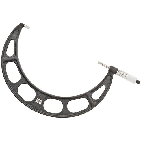 Starrett 486P-7 Blade-Type Micrometer, Non-Rotating Spindle, Plain Thimble, 6-7" Range, 0.001" Graduation in Saudi Arabia