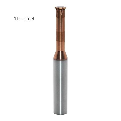 1 قطعة 1T-AL M5.0 x 0.8-50L كربيد الموضوع نهاية المطاحن واحدة الناي خيوط قاطعة المطحنة أداة ل متري موضوع الألومنيوم الصلب BHBHCPZGR in Kuwait