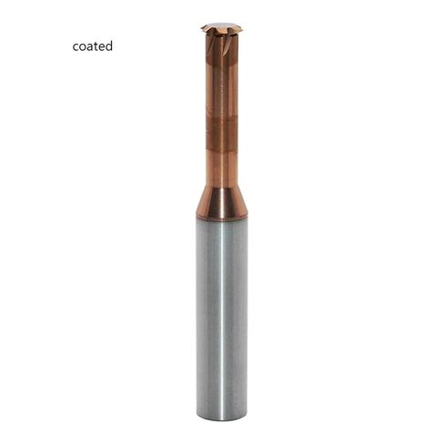 1 قطعة 1T-AL M1.0 x 0.25-50L كربيد الموضوع نهاية المطاحن واحدة الناي خيوط قاطعة المطحنة أداة ل متري الموضوع الألومنيوم الصلب BHBHCPZGR in Kuwait