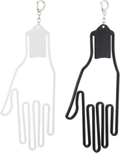 2 Pcs Golf Glove Holder, Glove Stretcher Hanger with Keychain, Keeper Rack Golf Gloves Dryer Shaper Tool Accessories Frame Guardian Hook to Bag Gifts for Men Women Golfer in Saudi Arabia