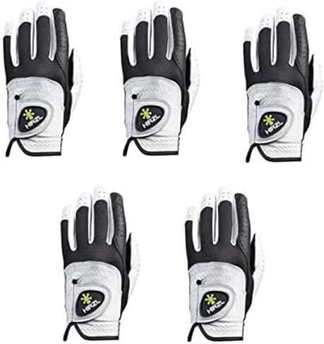 قفازات HIRZL Trust Control 2.0 للجولف، قفاز جولف رجالي لجميع الأحوال الجوية، أبيض/أسود، نخيل جلد الكنغر، مقبض خلفي من جلد Cabretta، موثوق به من قبل Pro's، خالٍ من العرق، قبضة نهائية in Kuwait