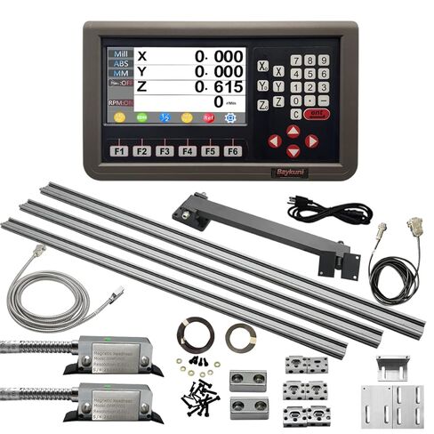 3 محاور DRO قراءات رقمية مقياس مغناطيسي DRO طقم عرض مخرطة طحن CNC، طول السفر DIY in Kuwait