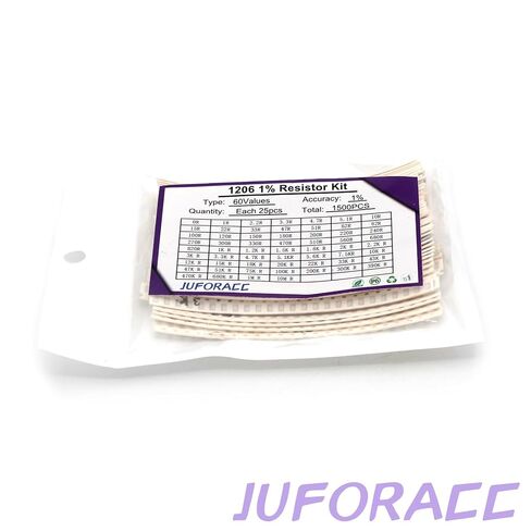 1500 قطعة 1206 مجموعة مقاومات SMD 0-10M Ω أوم 60 قيمة 1/4 واط 0.25 واط ± 1% طبقة سميكة للتسامح 0-10MR SMT مجموعة مقاومات الرقاقة in Kuwait