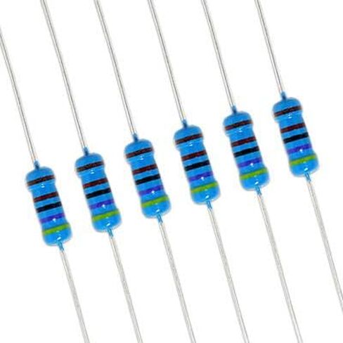 Luftschloss 50pcs 560 ohm 1/2W (0.5 Watt) ±1% Tolerance Metal Film Fixed Resistors (560Ω 560R 560ohm) in Kuwait