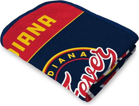بطانية WNBA Indiana Fever Throw Blanket - راحة فائقة النعومة لمحبي الاتحاد الوطني لكرة السلة للسيدات - بطانية صوف مريحة للعب في الليل لغرفة المعيشة، والنوم، والباب الخلفي، والهدايا وموسم كرة السلة in Saudi Arabia