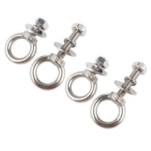 مسامير عين من الفولاذ المقاوم للصدأ مقاس 3/8 بوصة × 2 بوصة مع غسالة صواميل، مسامير ذات عيون M10X50 مم للكرسي المتأرجح والأرجوحة في الحديقة والشرفة وأضواء معلقة in Kuwait