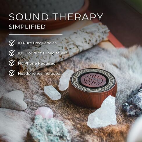 Pure Tone Therapy Sound Healing & Meditation Tool, Solfeggio Frequencies and 432Hz Miracle Tone, Continuous Play and 3-Minute Timer in Saudi Arabia