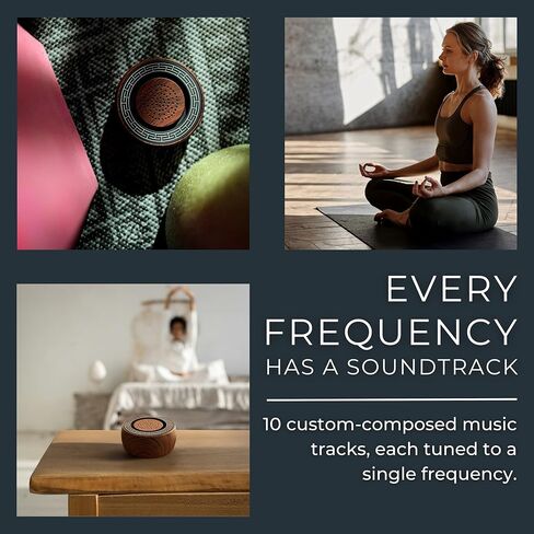 Pure Tone Therapy Sound Healing & Meditation Tool, Solfeggio Frequencies and 432Hz Miracle Tone, Continuous Play and 3-Minute Timer in Saudi Arabia