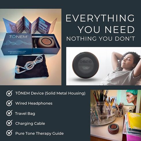 Pure Tone Therapy Sound Healing & Meditation Tool, Solfeggio Frequencies and 432Hz Miracle Tone, Continuous Play and 3-Minute Timer in Saudi Arabia
