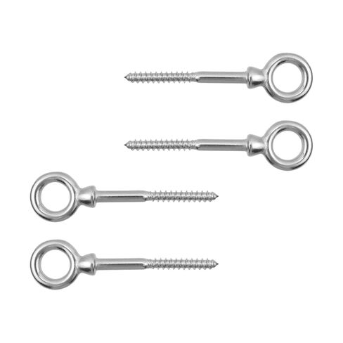 4 Pack Eye Bolts,Heavy Duty 316 Stainless Steel M6 Eye Hooks,Screw-in Eyebolts Marine Grade for Indoor or Outdoor Hanging Hammocks, Swing Chairs in Kuwait