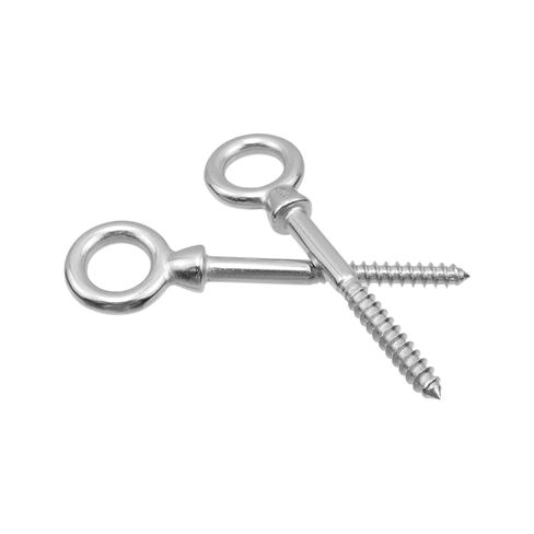 4 Pack Eye Bolts,Heavy Duty 316 Stainless Steel M6 Eye Hooks,Screw-in Eyebolts Marine Grade for Indoor or Outdoor Hanging Hammocks, Swing Chairs in Kuwait