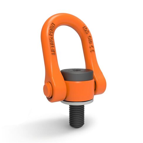 2 Pcs Swivel Eye Bolt, Metric Thread Universal Heavy Duty Swivel Hoist Rings M12 x 18 Max Load 2200 Lbs 360°Rotation Made of Alloy Steel, Tensile Strength > 1080MPa in Kuwait