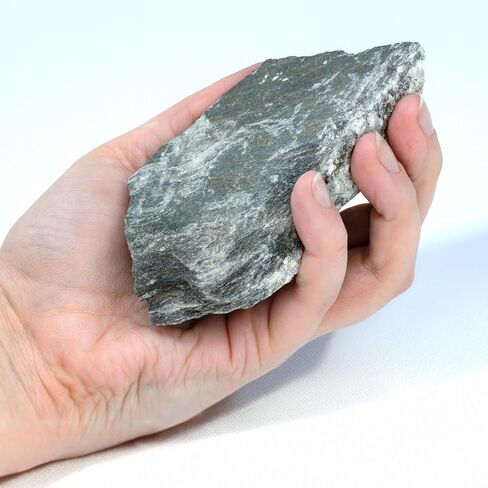 Eisco - Phyllite Metamorphic Rock Specimen 3" Hand Sample Labeled for Geology Classroom Identification and Low-Grade Metamorphism Study in Saudi Arabia