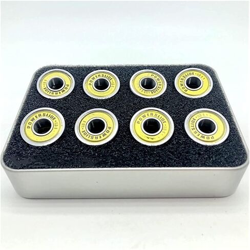 محامل 16 قطعة Powerslide ILQ-9 608 محامل التزلج على الجليد لسباق التعرج الأسطوانة 608zz ذهبي in Kuwait