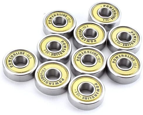 محامل 16 قطعة Powerslide ILQ-9 608 محامل التزلج على الجليد لسباق التعرج الأسطوانة 608zz ذهبي in Kuwait