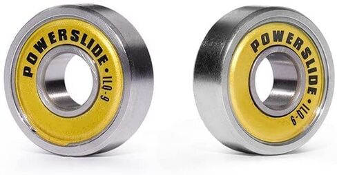 محامل 16 قطعة Powerslide ILQ-9 608 محامل التزلج على الجليد لسباق التعرج الأسطوانة 608zz ذهبي in Kuwait