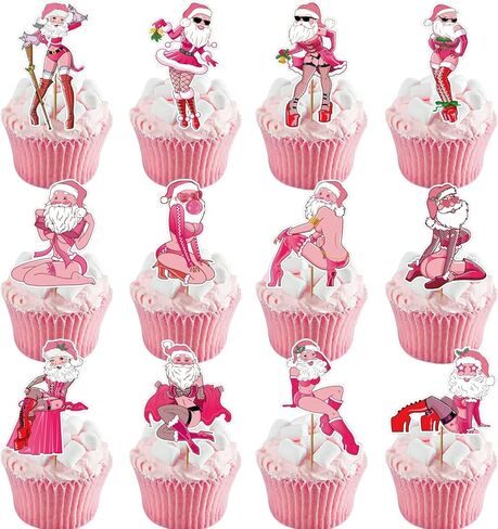زينة الحفلات تحت عنوان الكرز - 36pcs Cherry on Baby Shower Top Cupcake Toppers Decorations إنها تتصدر ديكور كب كيك للنساء الفتيات in Kuwait