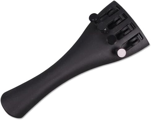 4/4 Full Size Violin Tailpiece,Solid Ebony wood, Fits 4/4 Violin Replacement Part and DIY Luthiers -4 strings in Kuwait