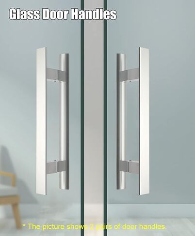 Arc Grab Bar Door Pull Handle for Swing Doors, Durable Aluminum Construction for Secure Entry in Commercial and Public Spaces in Kuwait