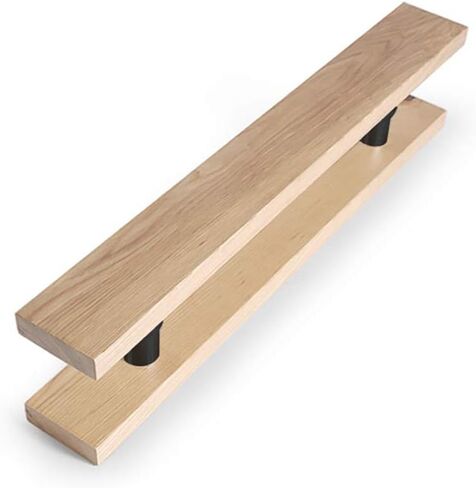 Glass Door Handle, Solid Wood Commercial Push-Pull Door Handle/Barn Door Pull Handle, 6 Lengths (Size : Length1000mm) (Length600mm) in Kuwait