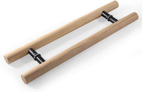 Door Handle, Solid Wood Commercial Push-Pull Door Handle/Glass Door Handle/Barn Door Pull Handle, 5 Lengths (Size : Length400mm) (Length1000mm) in Kuwait