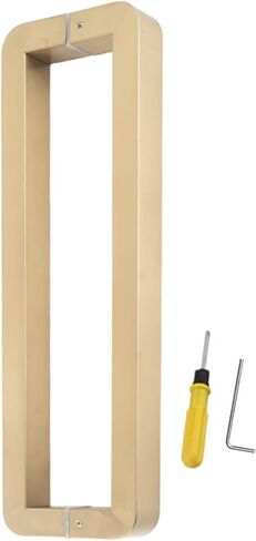 Commercial Push Pull Door Handle - Durable Double Sided Square Bar Pull for Glass and Swing Doors in Kuwait