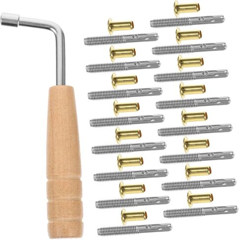 BESPORTBLE 1Set Lyre Harp String Nails with Tuning Wrench Professional Lyre Pin Nail for String Instrument Parts Durable Harp Tuning Tool for Musicians for Lyre Players in Saudi Arabia