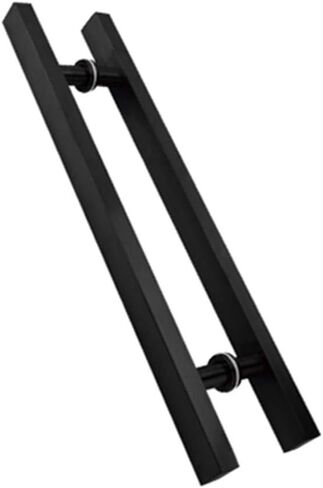 Stainless Steel Double Side Bar Handle for Glass Doors Square Shop Push Pull Handle Ideal for Hotel Home Office and Store Use Gold Finish 1400mm Center Hole in Saudi Arabia