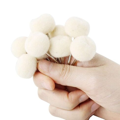 مجموعة عجلات تلميع للحفر لقم عجلة عازلة صغيرة ملحقات أداة دوارة ساعة تلميع مجموعة رأس لباد الصوف والقطن لقم طحن المجوهرات 3 مم مغزل 50 قطعة in Kuwait