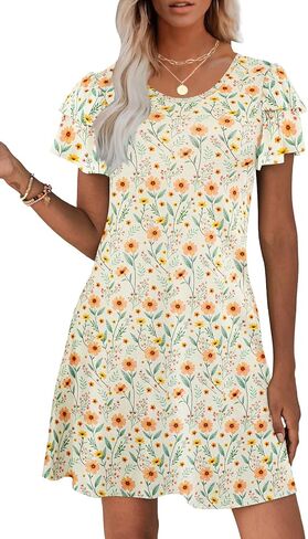 فساتين الصيف للسيدات للسيدات 2025 Sundresses sundresses الكشكش in Kuwait