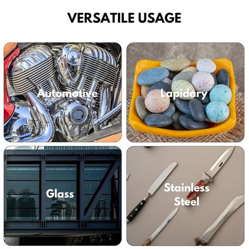 LINE10 Tools 6-inch Hard Felt Buffing Polishing Wheel, Pack of 2, with 1/2-Inch Arbor Drill Adapter, Works with Bench Grinder Polisher Extra Thick Firm Condensed Wool for Metal, Glass, Knife in Kuwait