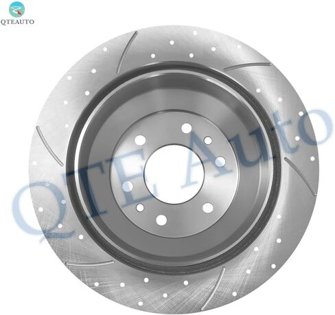 PM Auto Set of 4 Front 305mm-Rear 325mm Drilled Slotted Brake Disc Rotors Replacement For 2005 Saab 9-7X Linear in Saudi Arabia