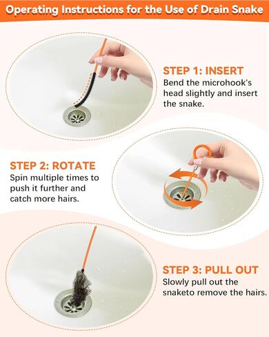 11in1 مجموعة ثعابين الصرف مع خطاف تنظيف المجاري المغناطيسي 24 بوصة ، أداة تصريف الأفعى 25 بوصة ، صرف سعة 34 بوصة الصلب ، فرشاة تصريف الأنبوب 59 بوصة ، فرشاة تنظيف 18 بوصة للمرحاض ، بالوعة المطبخ in Kuwait