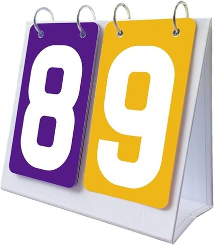 Scoreboard Flip Score Board 2 Digits Scoreboard Tabletop Score for Competition Outdoor Basketball in Kuwait